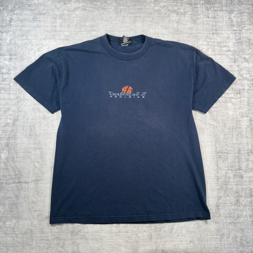 Dragon Ball Z Shirt Mens XL Blue Vintage 1999 Y2K Goku Anime Made In USA